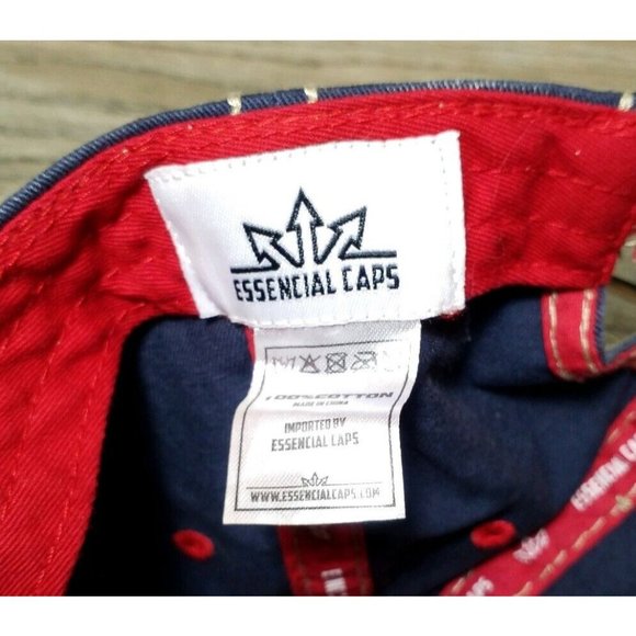 Catalina Island Essencial Caps 100% Cotton Adjustable Back Red Tan Blue - Picture 7 of 12